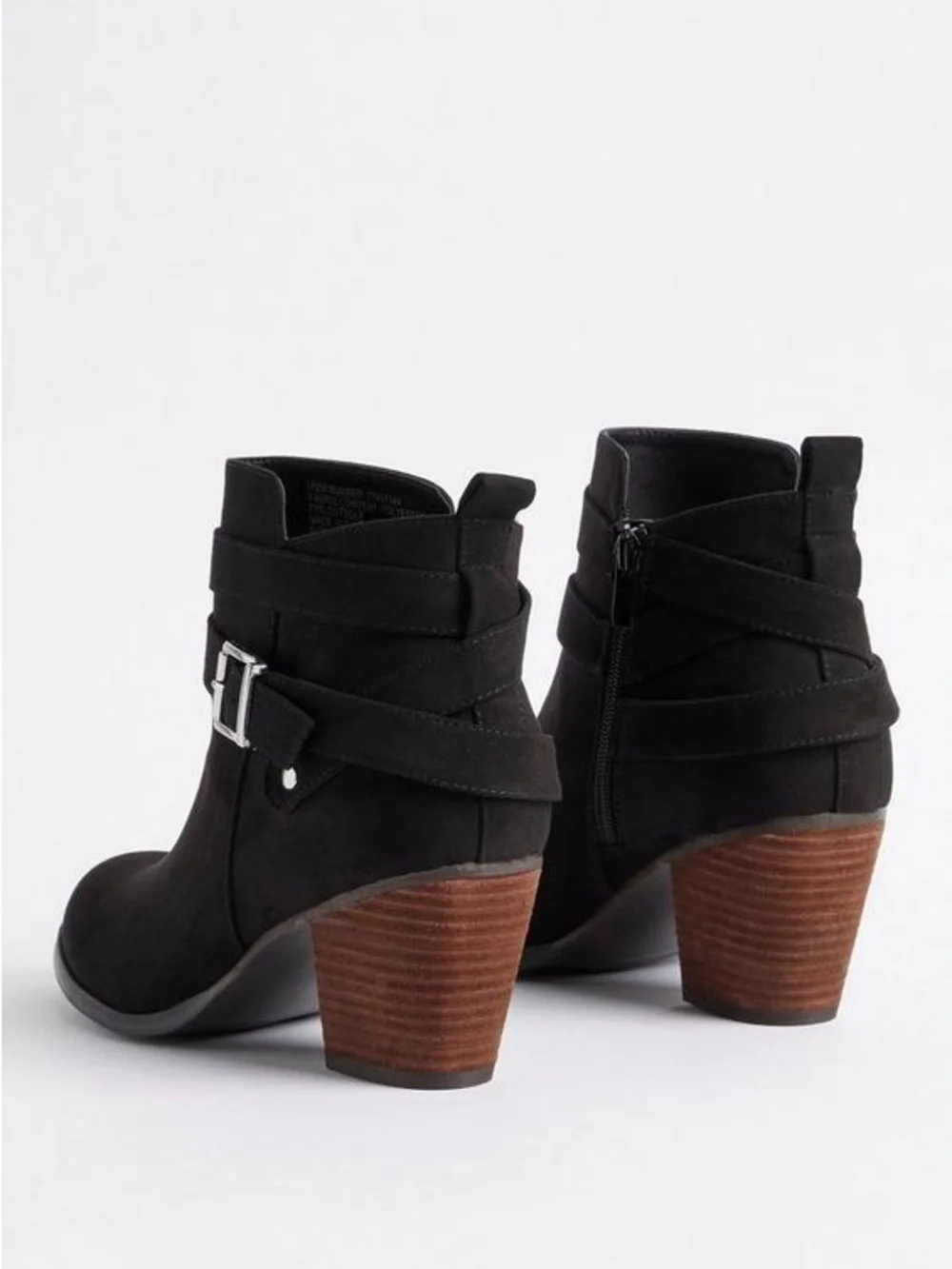 Torrid Stacked Ankle Bootie - Black (WW)
